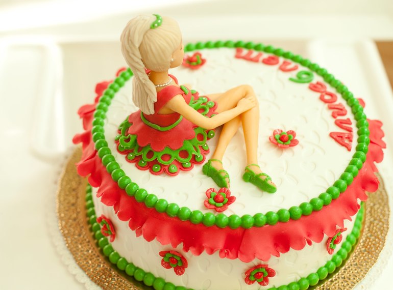 Тортик с Барби