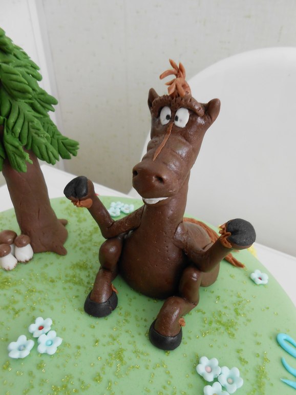 Тортик по мультику ТРИ БОГАТЫРЯ.