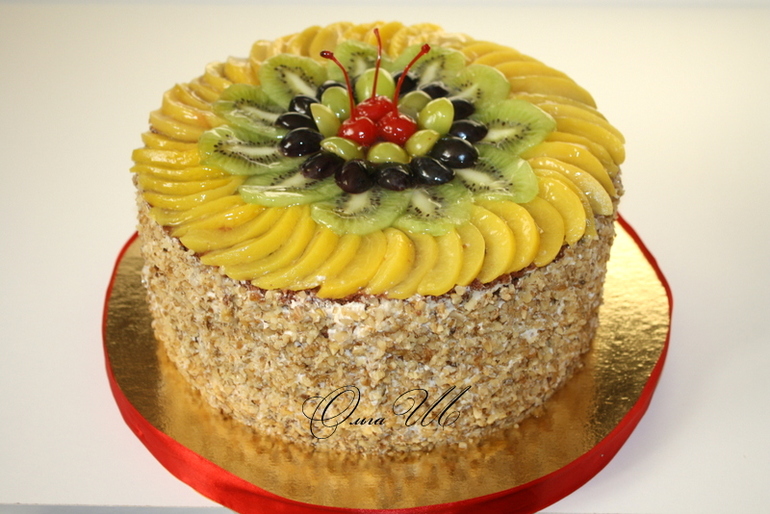 Тортик с фруктами