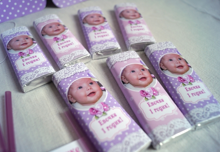 Лилово-розовый набор (сделан на основе набора с милыми медвежатами)