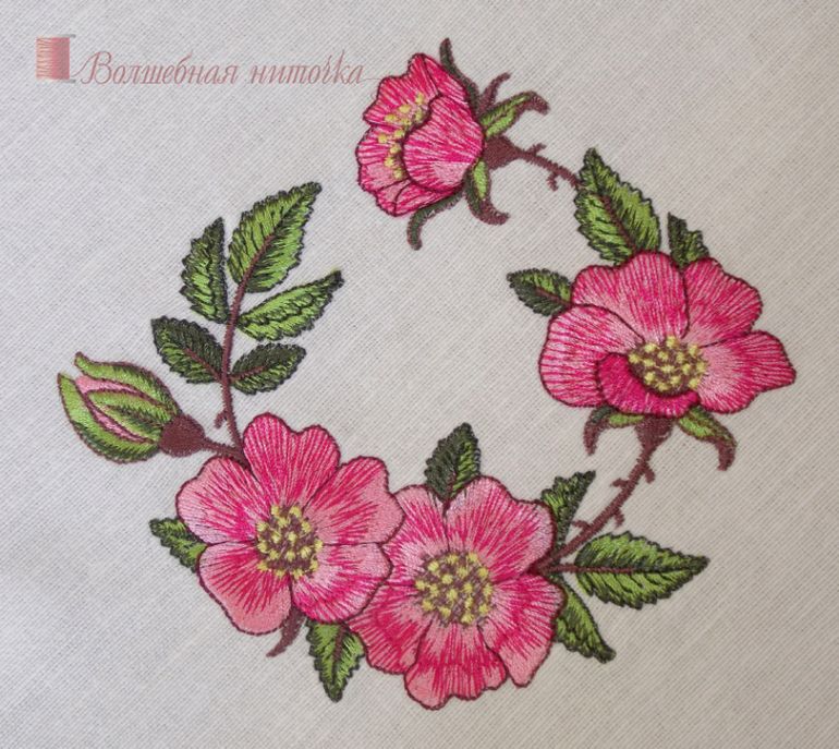 Скатерть с шиповниками!