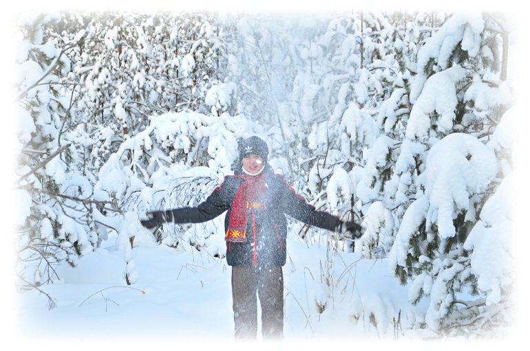 Зимняя сказка  !!! Наша прогулка!!