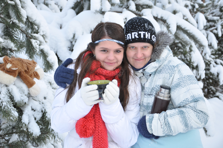 Зимняя сказка  !!! Наша прогулка!!