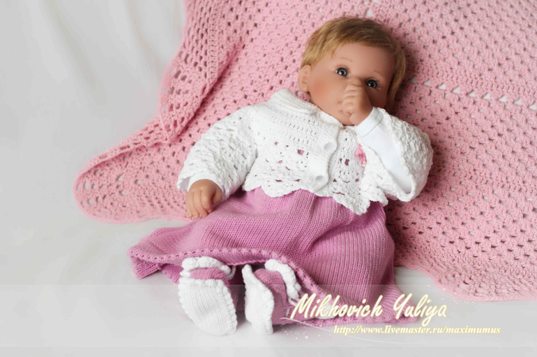 Комплект для крестин и выписки(много фото под катом)