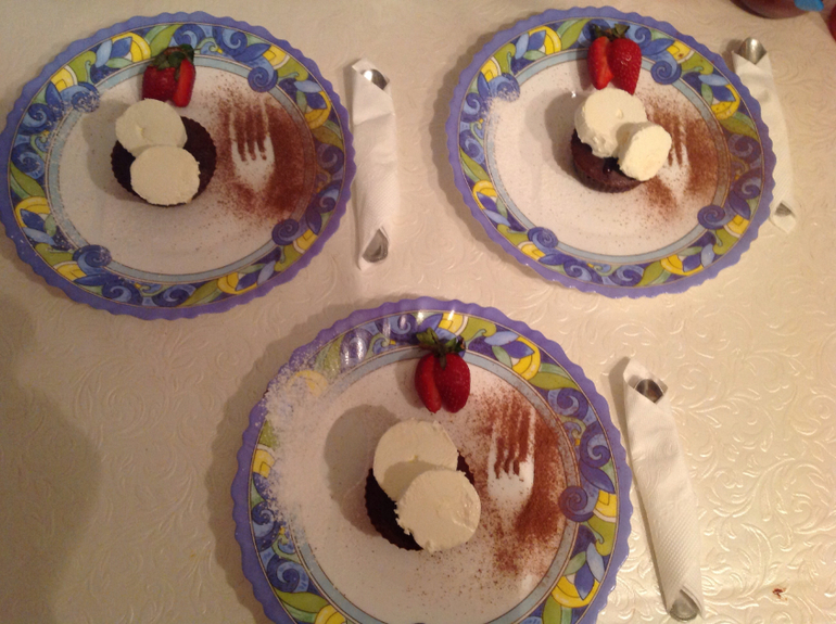 Шоколадный фондан!!