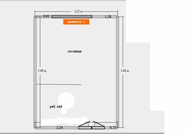 Помогите расставить мебель.