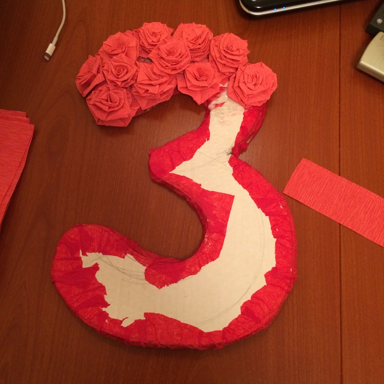 3 видео МК объемных цифр из гофрированной бумаги и салфеток+как делать розы | форум Babyblog
