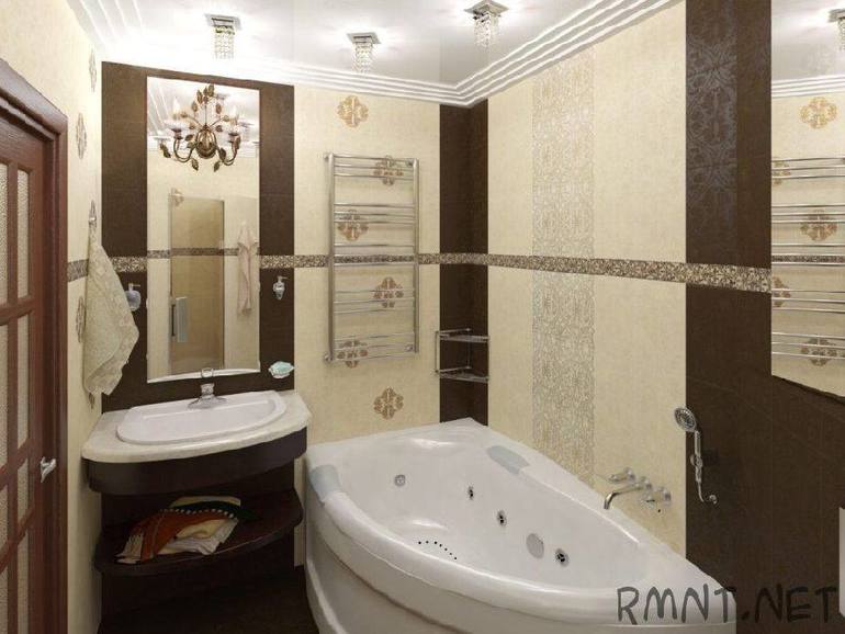 Шоколадно-ванильный санузел.