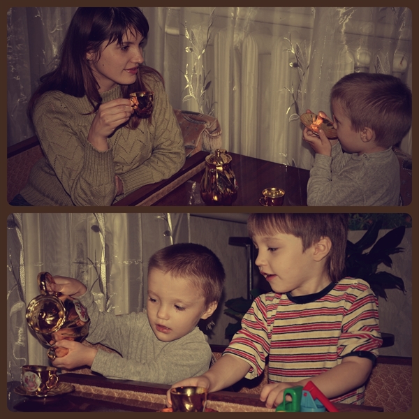 Маленькое путешествие на Рождество. Чаепитие у бабушки))))