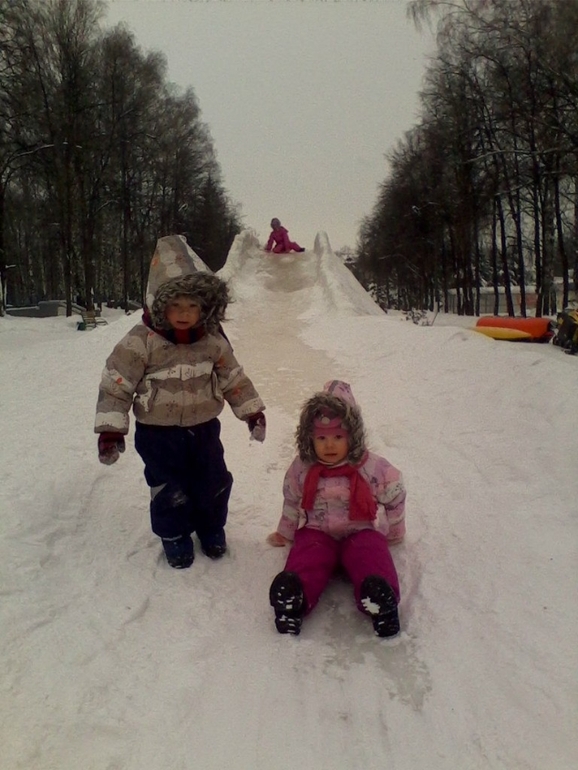 наши прогулочки в минус 13-15 градусов