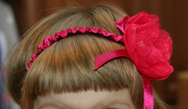 Повязка-цветок для малышки