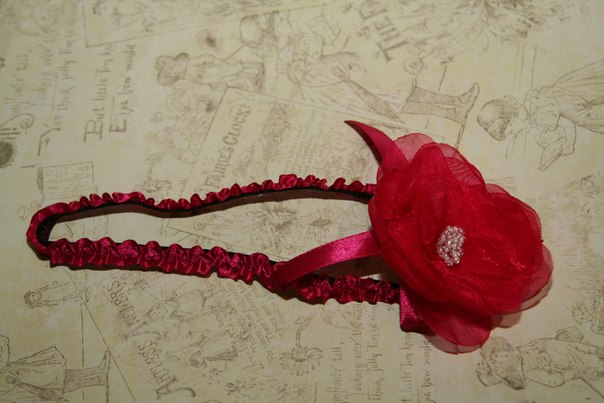 Повязка-цветок для малышки