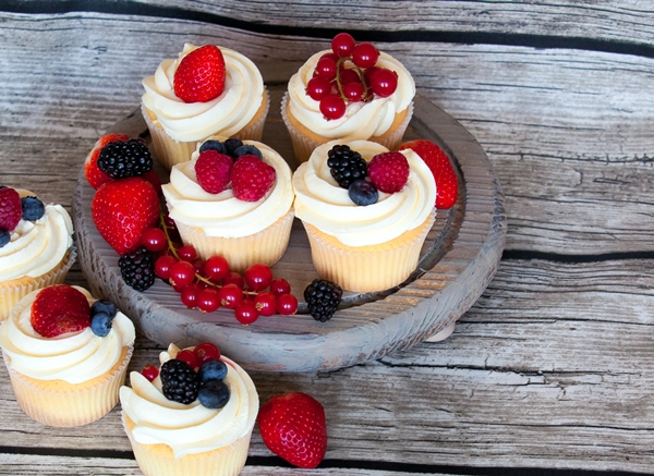 Ягодные капкейки...