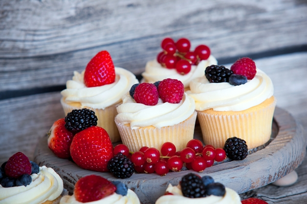 Ягодные капкейки...