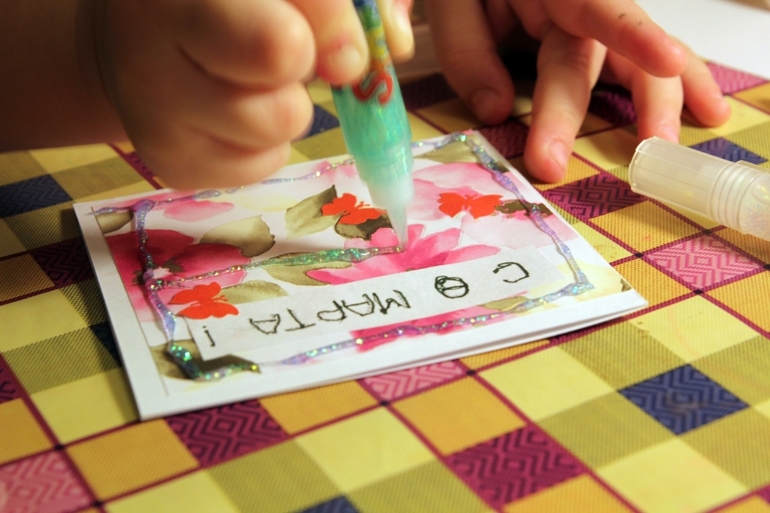 Открытки для воспитателей на 8 марта. МК от дочки.