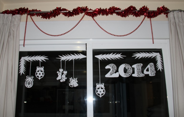 Наши новогодние окошки. Встречаем год лошади