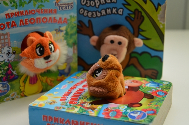 Книжки-малышки+пальчиковый театр.