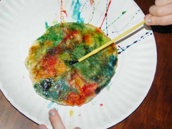 Рисуем на еде пищевыми красками