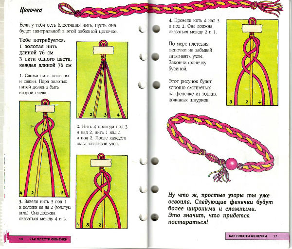 Как плести фенечки из ниток мулине: схемы плетения и инструкции для начинающих. Видео уроки