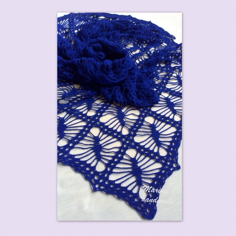 Шаль для дамы и манишка для маленькой леди из "норки".