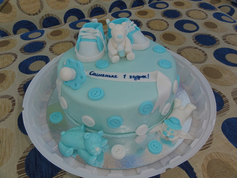 Детский торт с мишками
