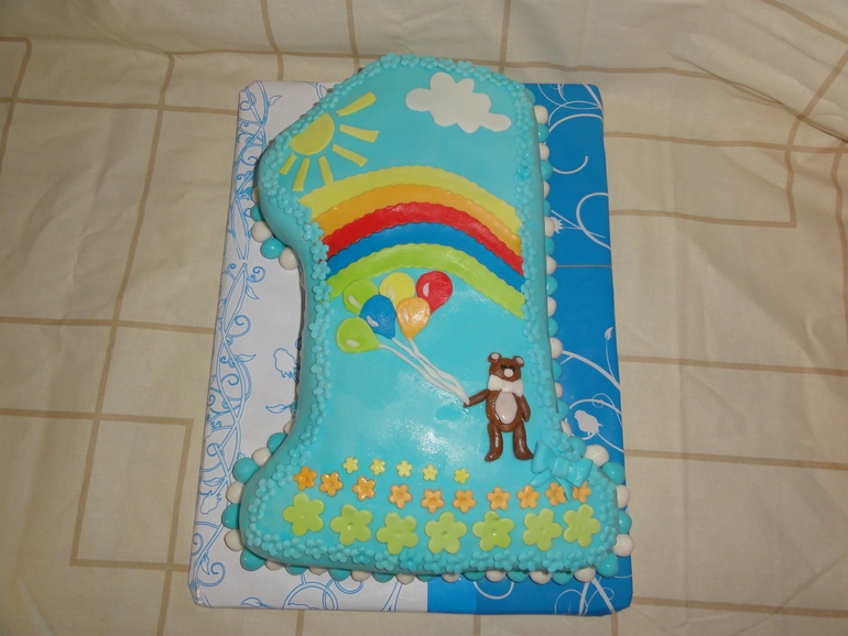 Единичка с мишкой