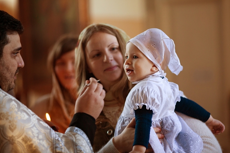 Фотосессия таинства крещения...
