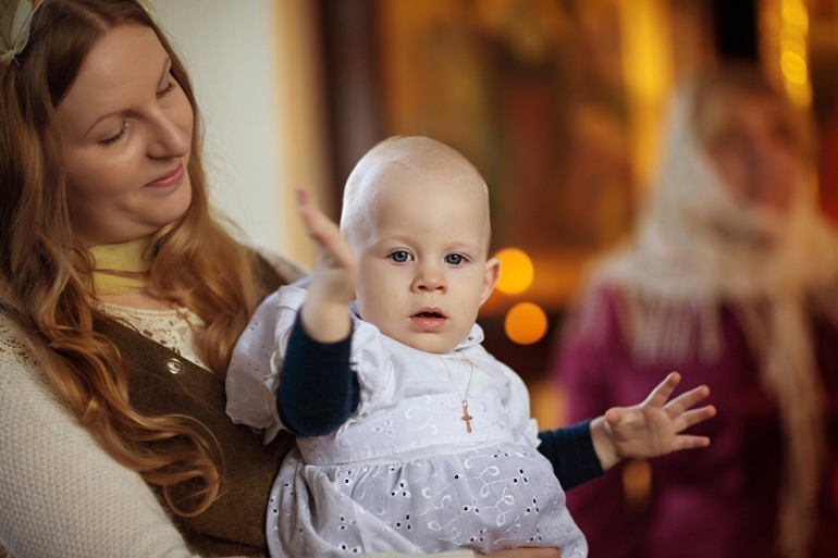 Фотосессия таинства крещения...