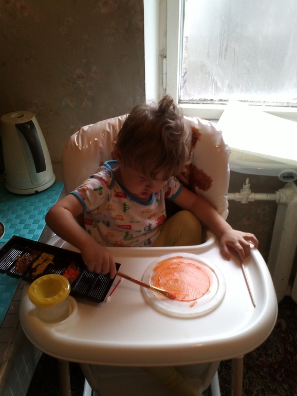 Художка. Занятие 3. Рисуем (или нет?) ватными палочками