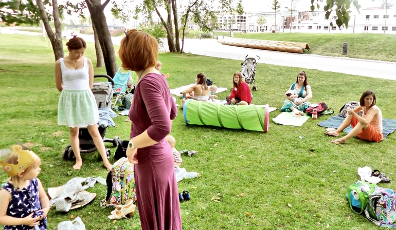 Фотоотчет со встречи мамы в парке 2 июля, Музеон.