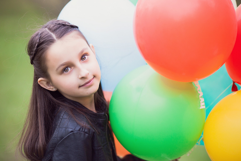 Детская весенняя фотосессия