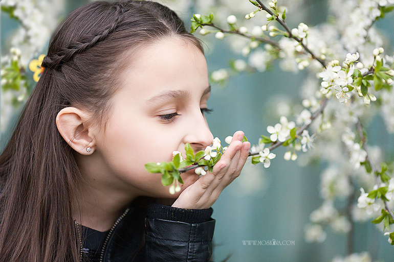 Детская весенняя фотосессия