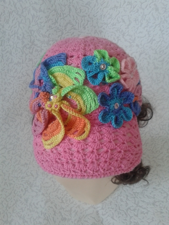 Бейсболка с вариацией и шапочки летние:)