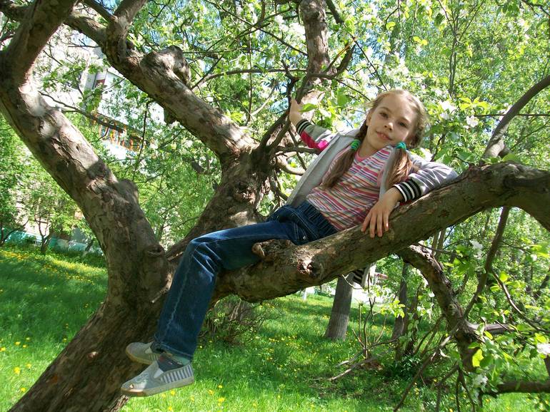 Прогулка с папой.