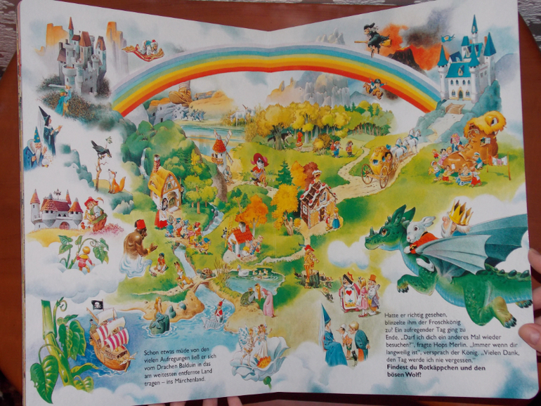 Развороты Das große Tony-Wolf-Wimmelbuch. Hase Hops im Spielzeugland by Tony Wolf