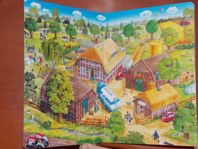 Развороты Das große Wimmelbuch vom Bauernhof by Anne Suess