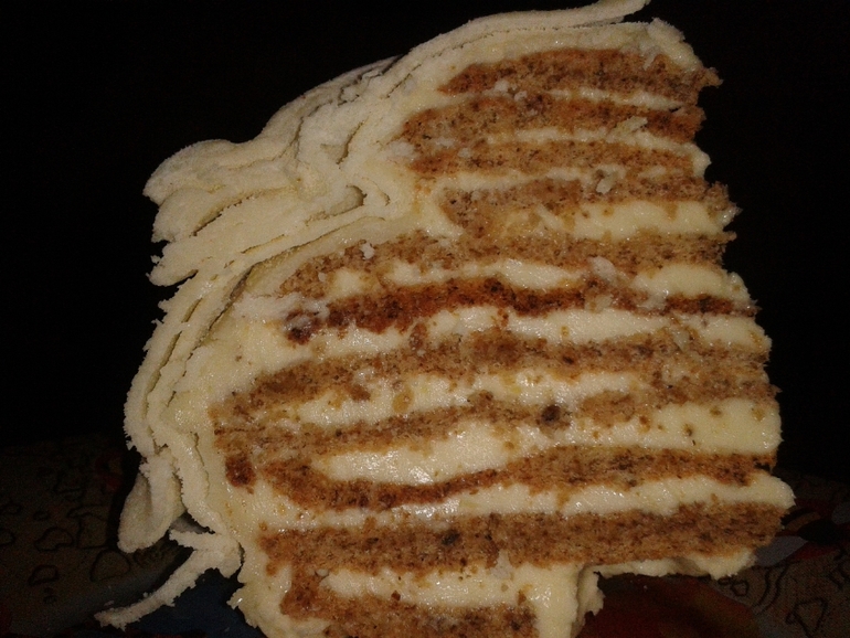 Мой новогодний эстерхази и радуга с натуральными красителями