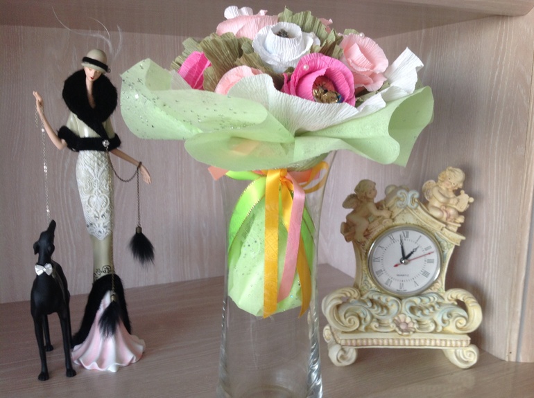 Букетики первые мои)))