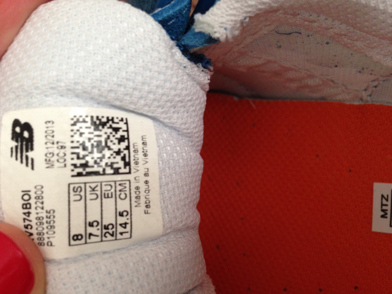 Кроссовки NewBalance (заказала в next)