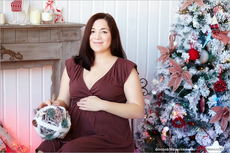Новогодняя фотосессия - в ожидании малыша ...