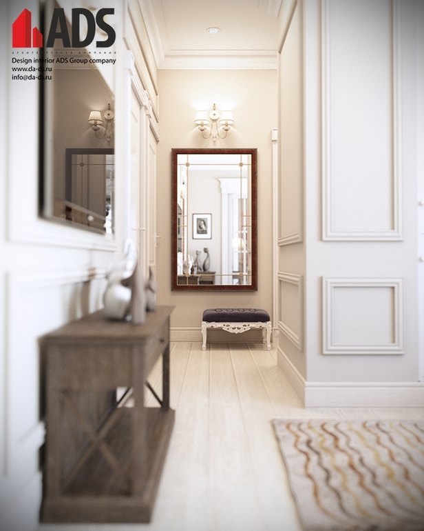 Дизайн интерьера холла и гостиной