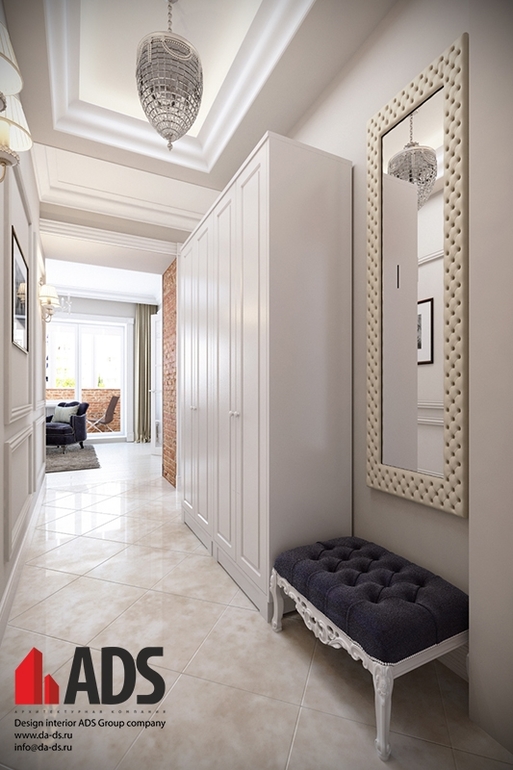 Дизайн интерьера холла и гостиной