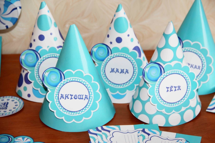 Бирюзовый конфетный набор