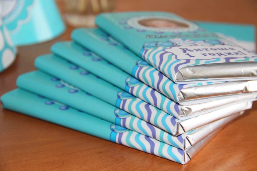 Бирюзовый конфетный набор