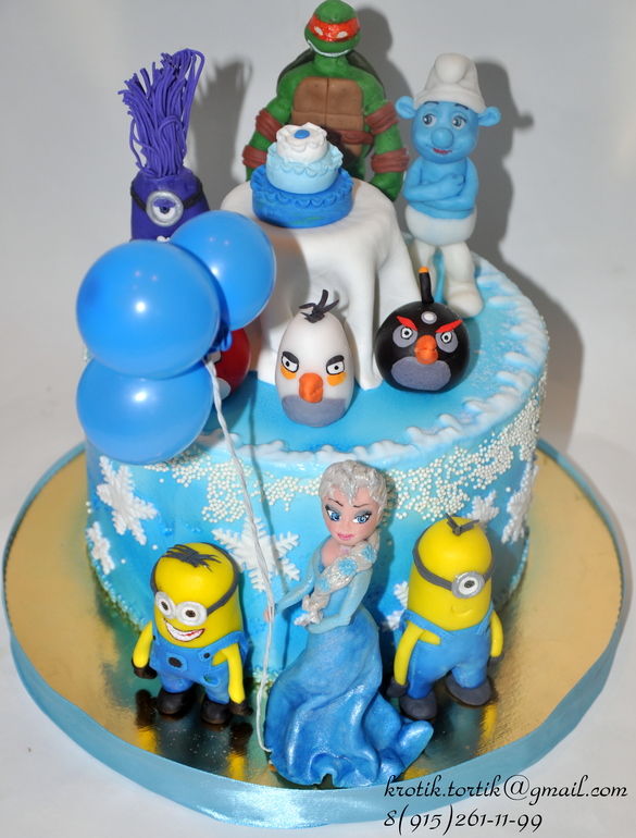 торт "в гостях у Эльзы"