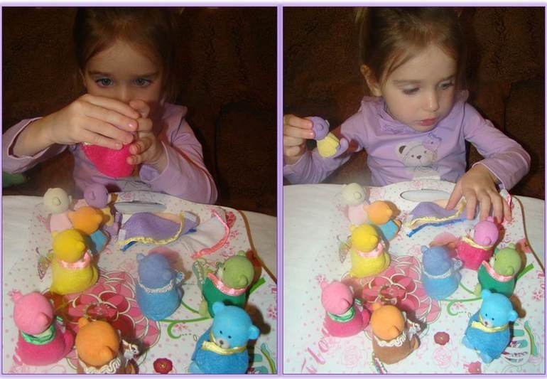 Моторика: Занятие 9 "Мишки для малышки"