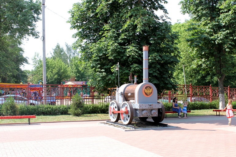 Детская железная дорога в Новомосковске