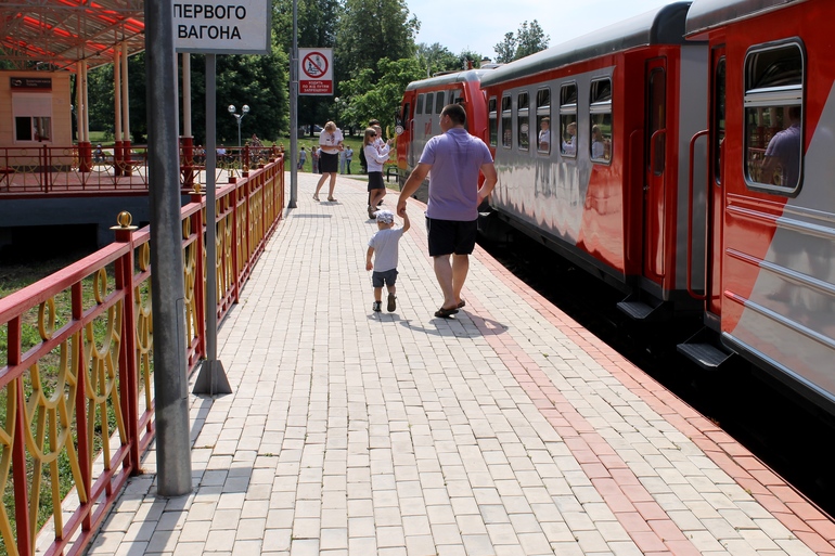 Детская железная дорога в Новомосковске