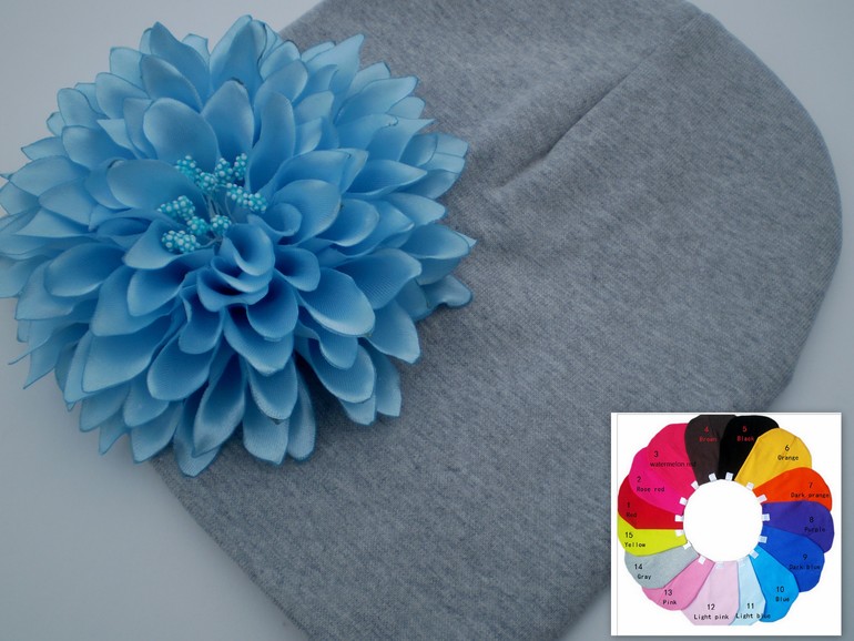 Шапочки с цветами