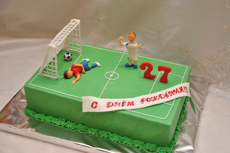 Торты мужские - "Морской", "Погоны", "Футбольный"